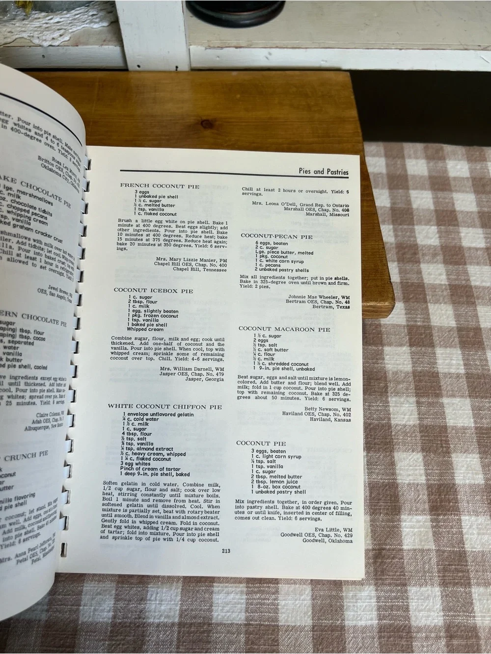 Vintage cookbook favorite eastern star recipes dessert
